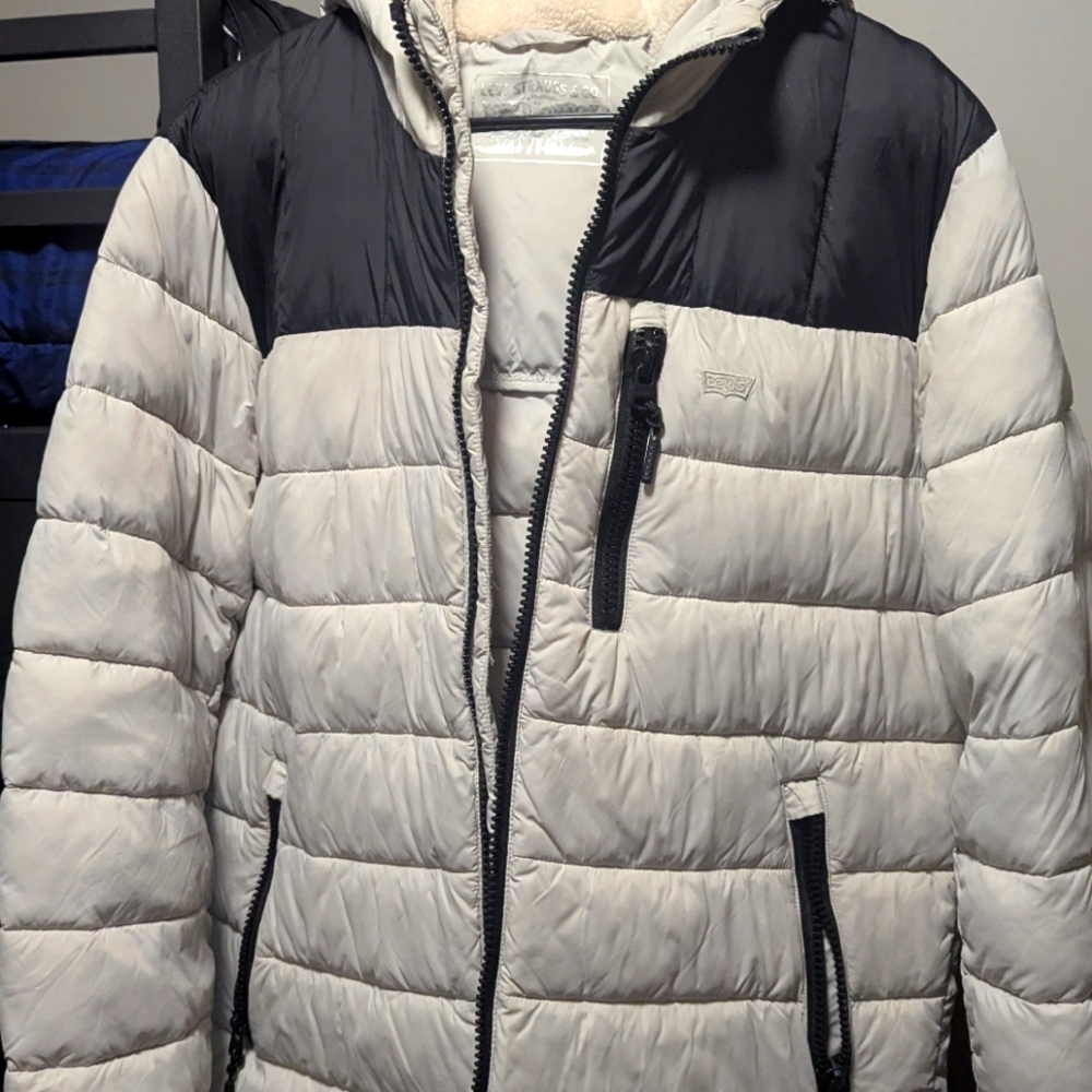 Levi's mens Arctic Cloth Retro Bubble Puffer Jacket